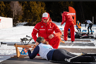 Cours collectif de biathlon à Font-Romeu